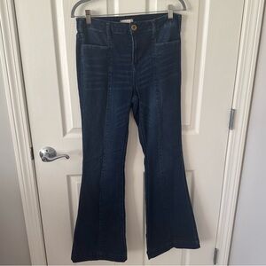 Altar'd State Bell Bottom/Flare Jeans - Size: 29 - Dark Indigo - LIKE NEW!